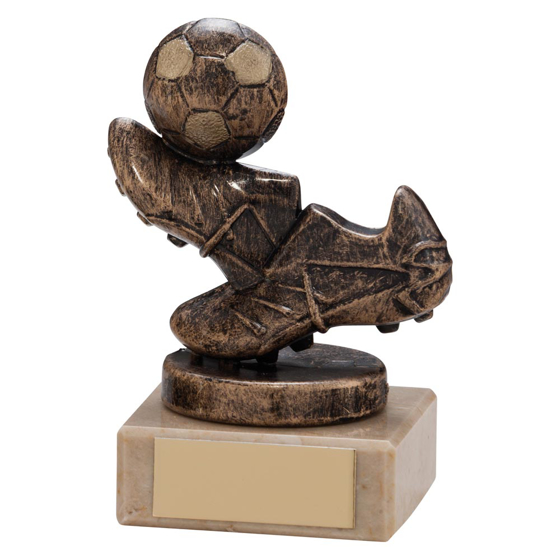 Picture of Agility Boot & Ball Football Trophy Bronze & Gold 95mm