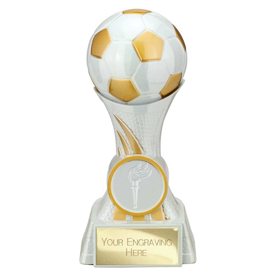 Picture of Attack Strike Football Award White & Gold 130mm