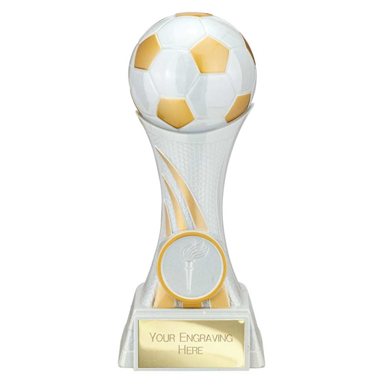 Picture of Attack Strike Football Award White & Gold 160mm