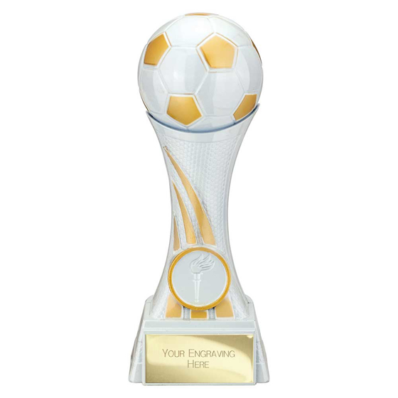 Picture of Attack Strike Football Award White & Gold 180mm