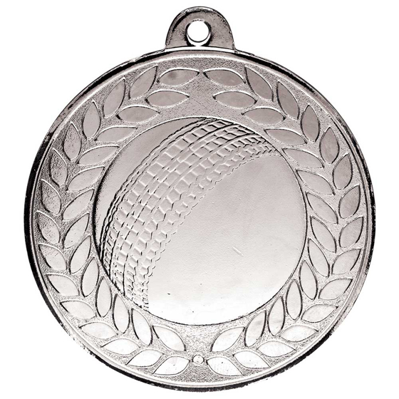 Picture of Aviator Cricket Medal Antique Silver 50mm