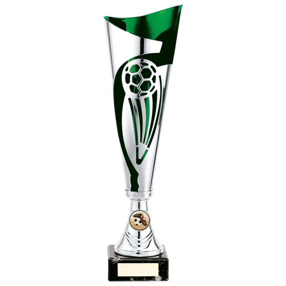 Picture of Champions Football Cup Silver & Green 340mm