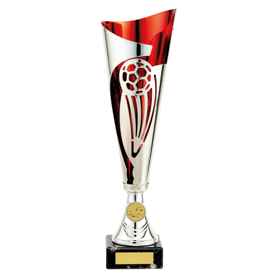 Picture of Champions Football Cup Silver & Red 340mm