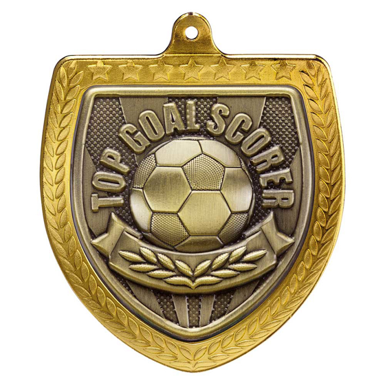 Picture of Cobra Football Top Goal Scorer Shield Medal Gold 75mm