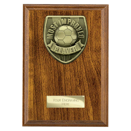 Picture of Cobra Plaque Most Improved Player Award Walnut 175mm