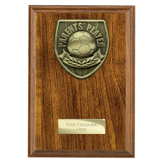 Picture of Cobra Plaque Parents Player Award Walnut 175mm