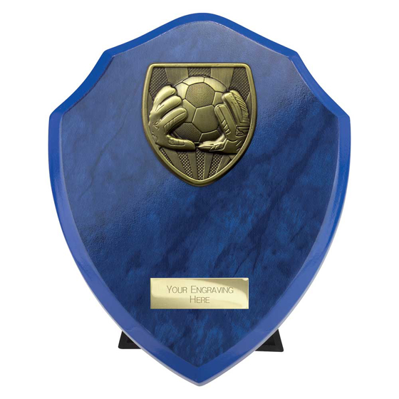 Picture of Cobra Shield Football Goal Keeper Award Azure Blue 175mm