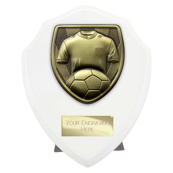 Picture of Cobra Shield Football Shirt & Ball Award Arctic White 125mm