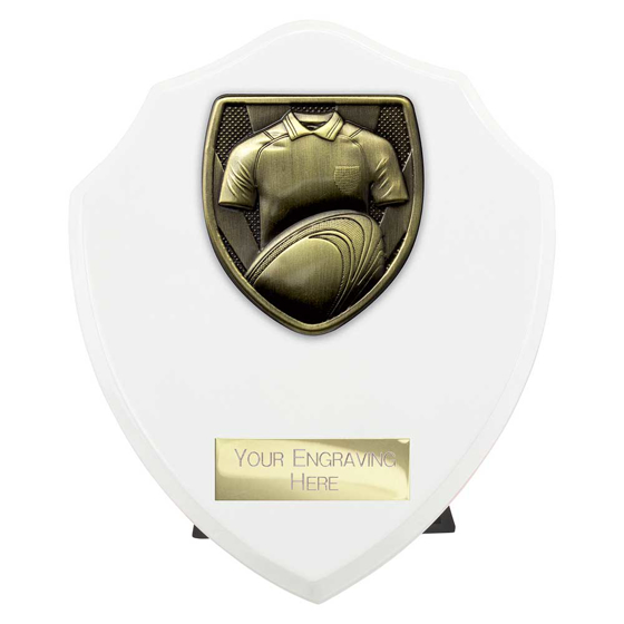 Picture of Cobra Shield Rugby Shirt & Ball Award Arctic White 150mm