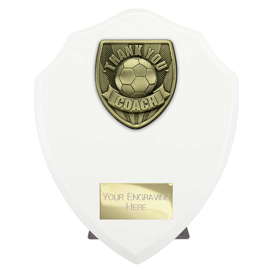 Picture of Cobra Shield Thank you Coach Award Arctic White 175mm