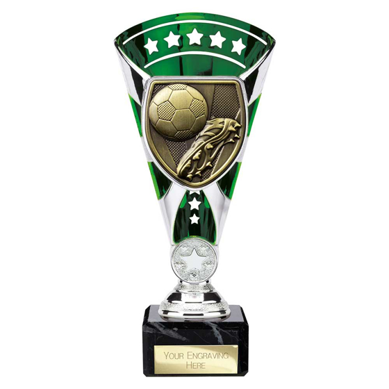 Picture of Cobra Star Cup Football Boot & Ball Silver & Green 210mm