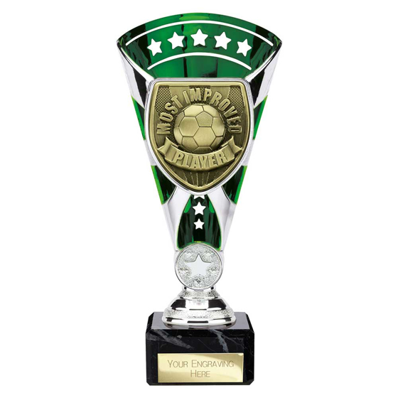 Picture of Cobra Star Cup Most Improved Player Silver & Green 210mm