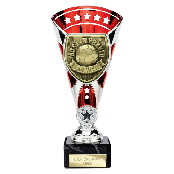 Picture of Cobra Star Cup Most Improved Player Silver & Red 210mm