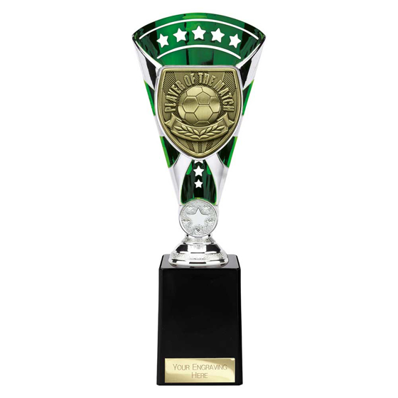 Picture of Cobra Star Cup Player of Match Silver & Green 255mm