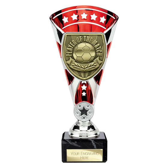 Picture of Cobra Star Cup Player of Match Silver & Red 210mm