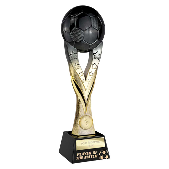 Picture of Extreme Football Player of Match Award Carbon Black & Gold 290mm