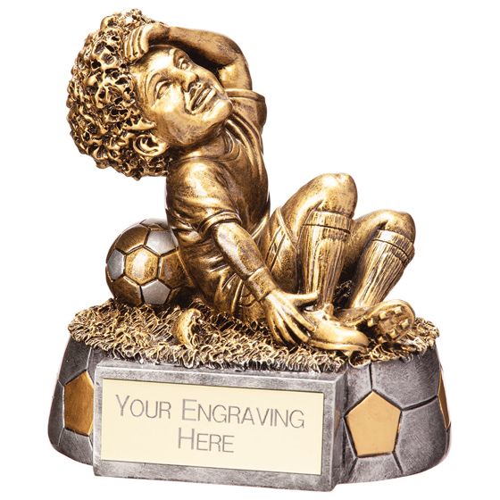 Picture of Football Funnies Crocked Resin Figure 110mm