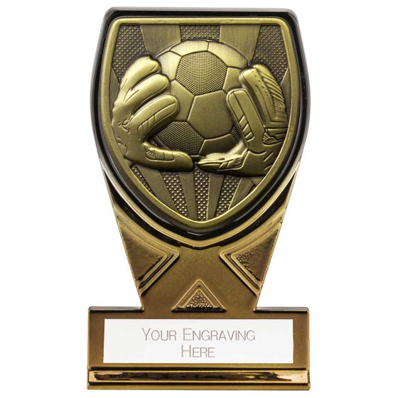 Picture of Fusion Cobra Goal Keeper Plaque Award Black & Gold 110mm