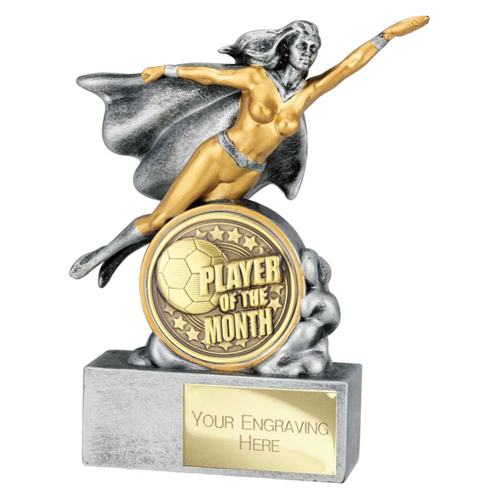 Picture of Hero Female Player of Month Award Antique Silver 140mm