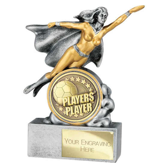 Picture of Hero Female Players Player Award Antique Silver 140mm