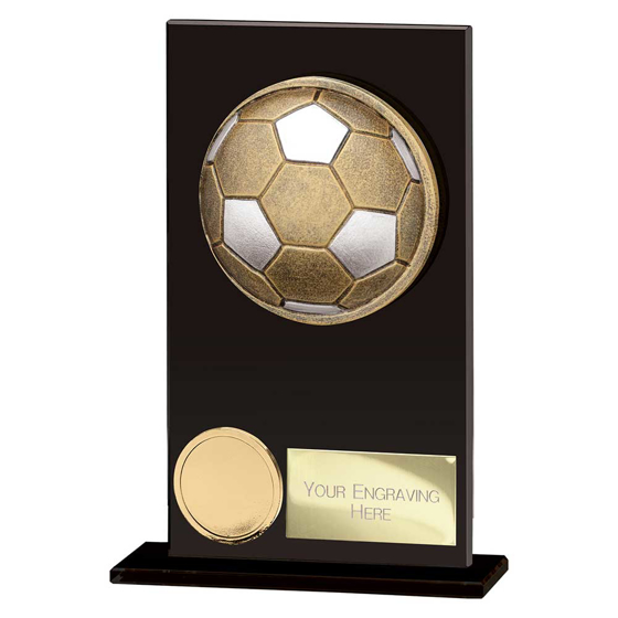 Picture of Ikon Hero Football Glass Award Jet Black 140mm