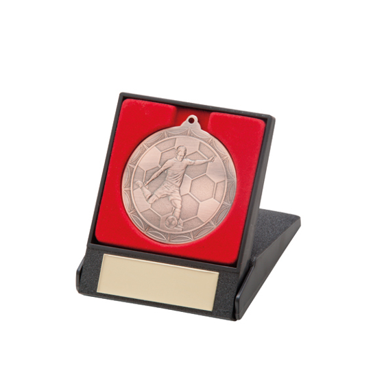 Picture of Impulse Football Medal & Box Bronze 50mm