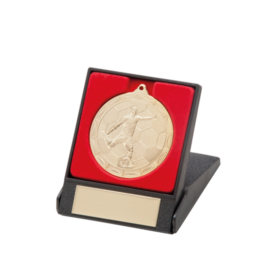 Picture of Impulse Football Medal & Box Gold 50mm