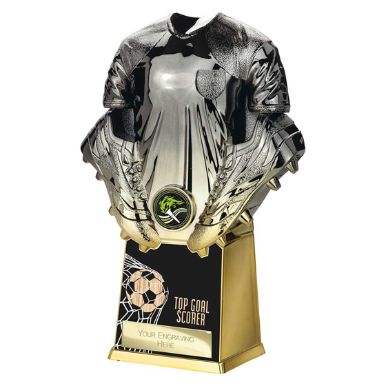 Picture of Invincible Shirt Top Goal Scorer Award Gunmetal to Gold 220mm