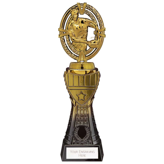 Picture of Maverick Heavyweight Rugby Award Black & Gold 250mm