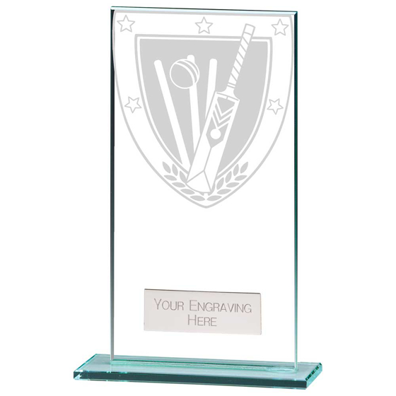 Picture of Millennium Cricket Jade Glass Award 160mm