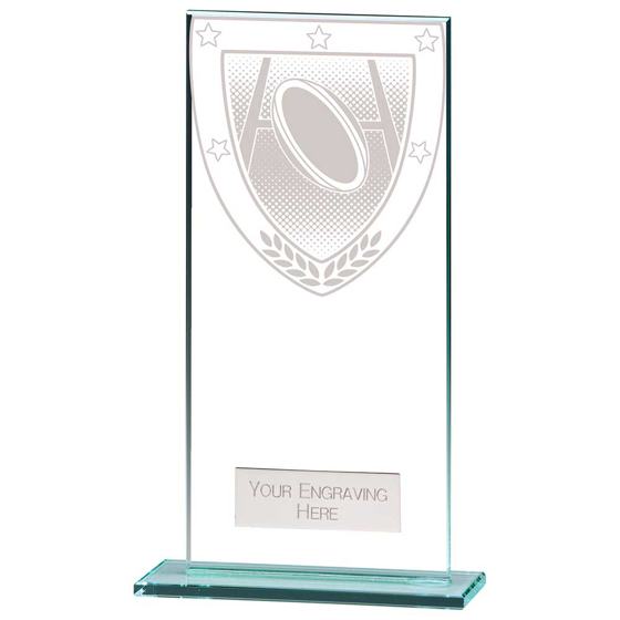 Picture of Millennium Rugby Jade Glass Award 180mm