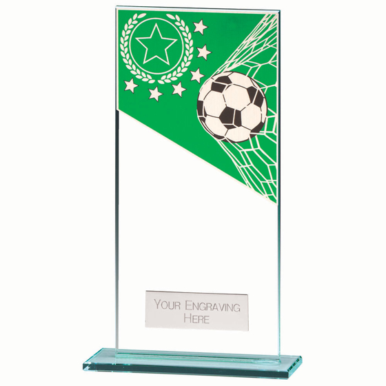 Picture of Mustang Football Green Jade Glass Award 180mm