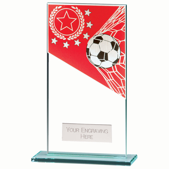 Picture of Mustang Football Red Jade Glass Award 160mm