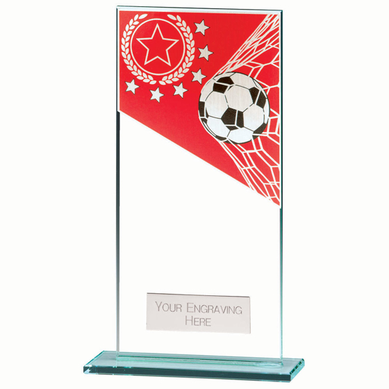 Picture of Mustang Football Red Jade Glass Award 180mm