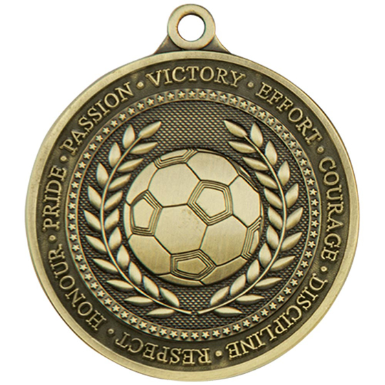 Picture of Olympia Football Medal Antique Gold 60mm