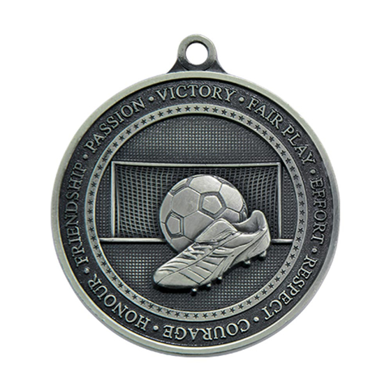 Picture of Olympia Football Medal Antique Silver 70mm