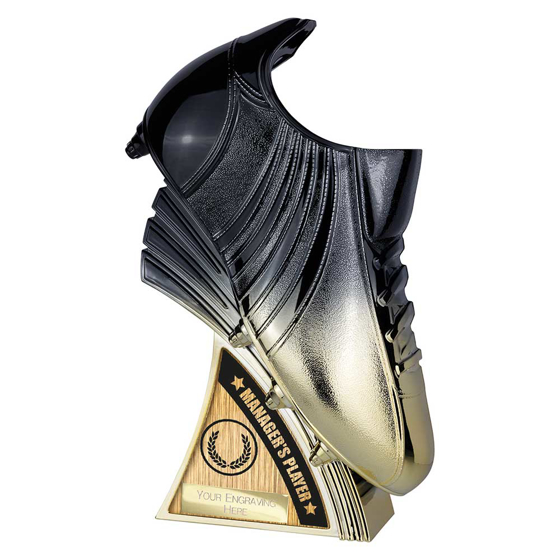 Picture of Power Boot Heavyweight Managers Player Carbon Black to Gold 250mm