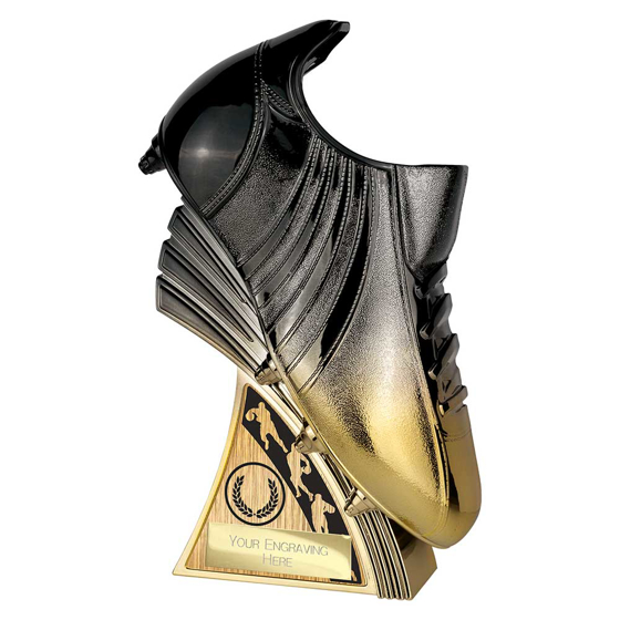 Picture of Power Boot Rugby Award Carbon Black & Gold 230mm