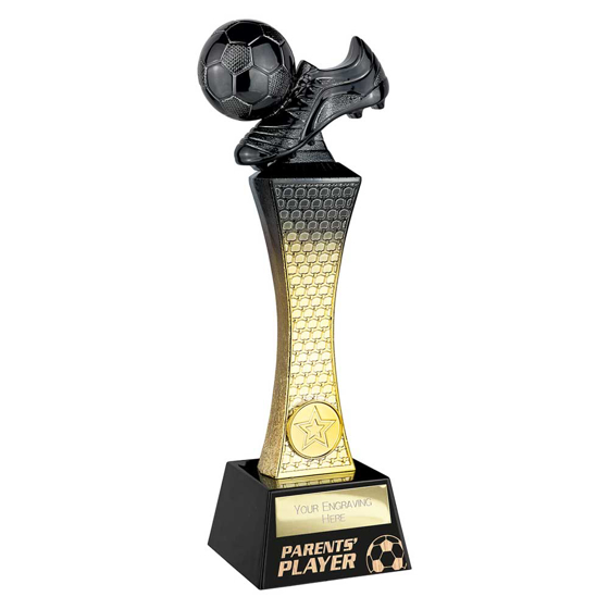 Picture of Raider Football Parents Player Award Carbon Black & Gold 260mm