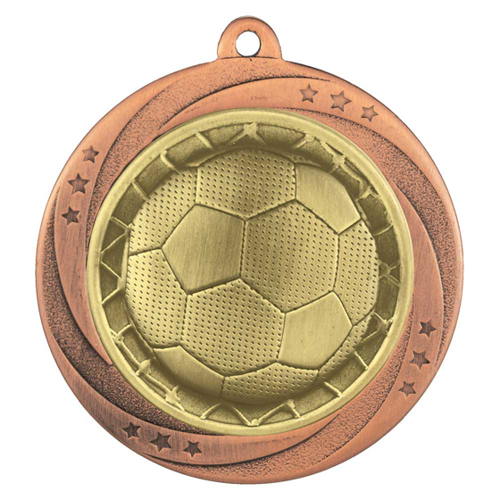 Picture of Superstar Football Medal Bronze 60mm