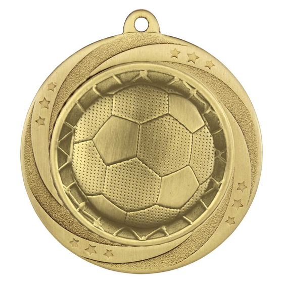 Picture of Superstar Football Medal Gold 60mm