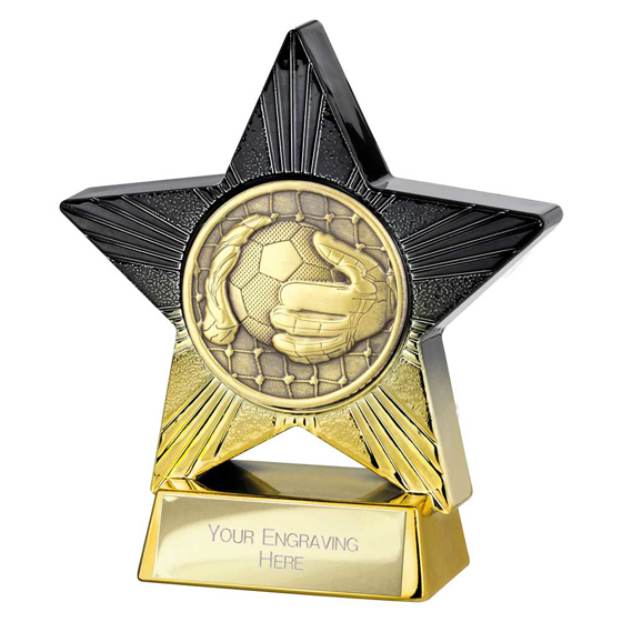 Picture of Superstar Goalkeeper Award Black & Gold 110mm