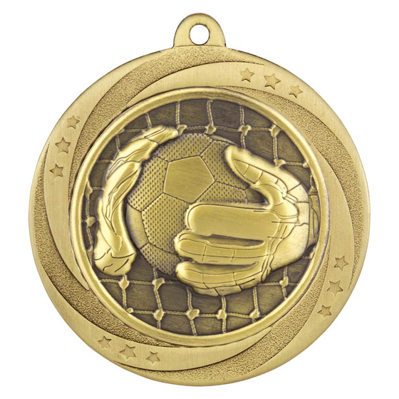 Picture of Superstar Goalkeeper Medal Gold 60mm