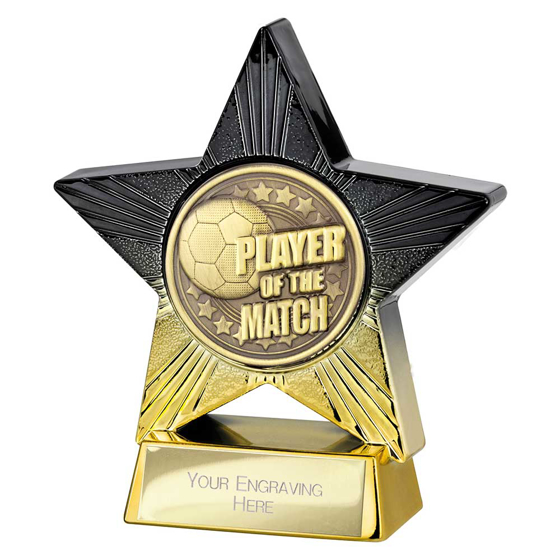 Picture of Superstar Player of Match Award Black & Gold 110mm