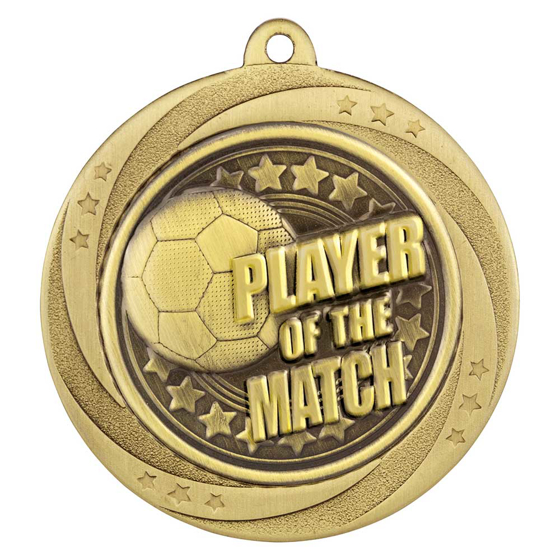 Picture of Superstar Player of Match Medal Gold 60mm