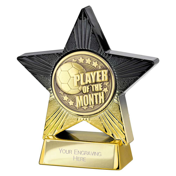 Picture of Superstar Player of Month Award Black & Gold 110mm