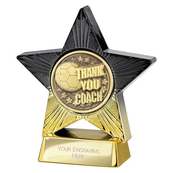 Picture of Superstar Thank you Coach Award Black & Gold 110mm