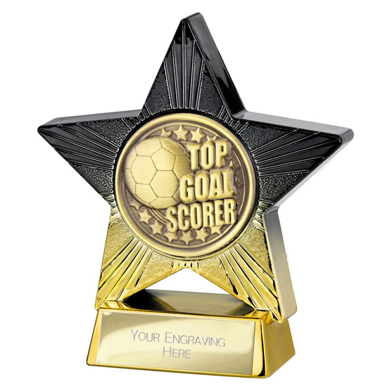 Picture of Superstar Top Scorer Award Black & Gold 110mm