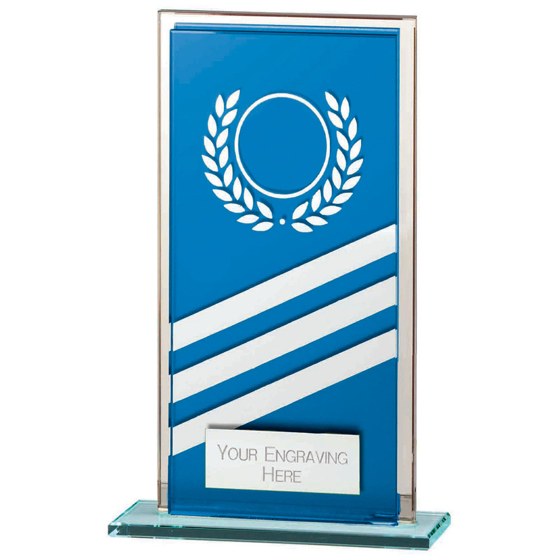 Picture of Talisman Multisport Mirror Glass Award Blue & Silver 140mm