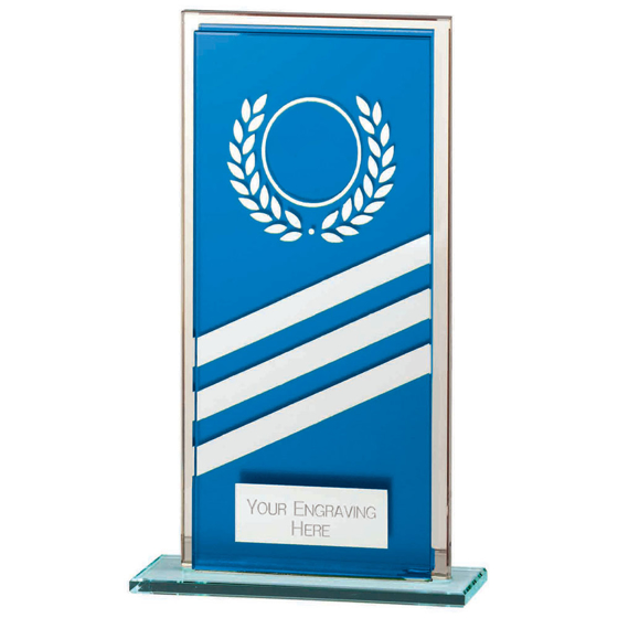 Picture of Talisman Multisport Mirror Glass Award Blue & Silver 160mm